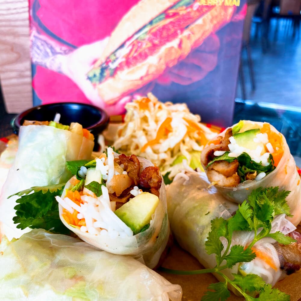 Grilled Pork Summer Rolls
